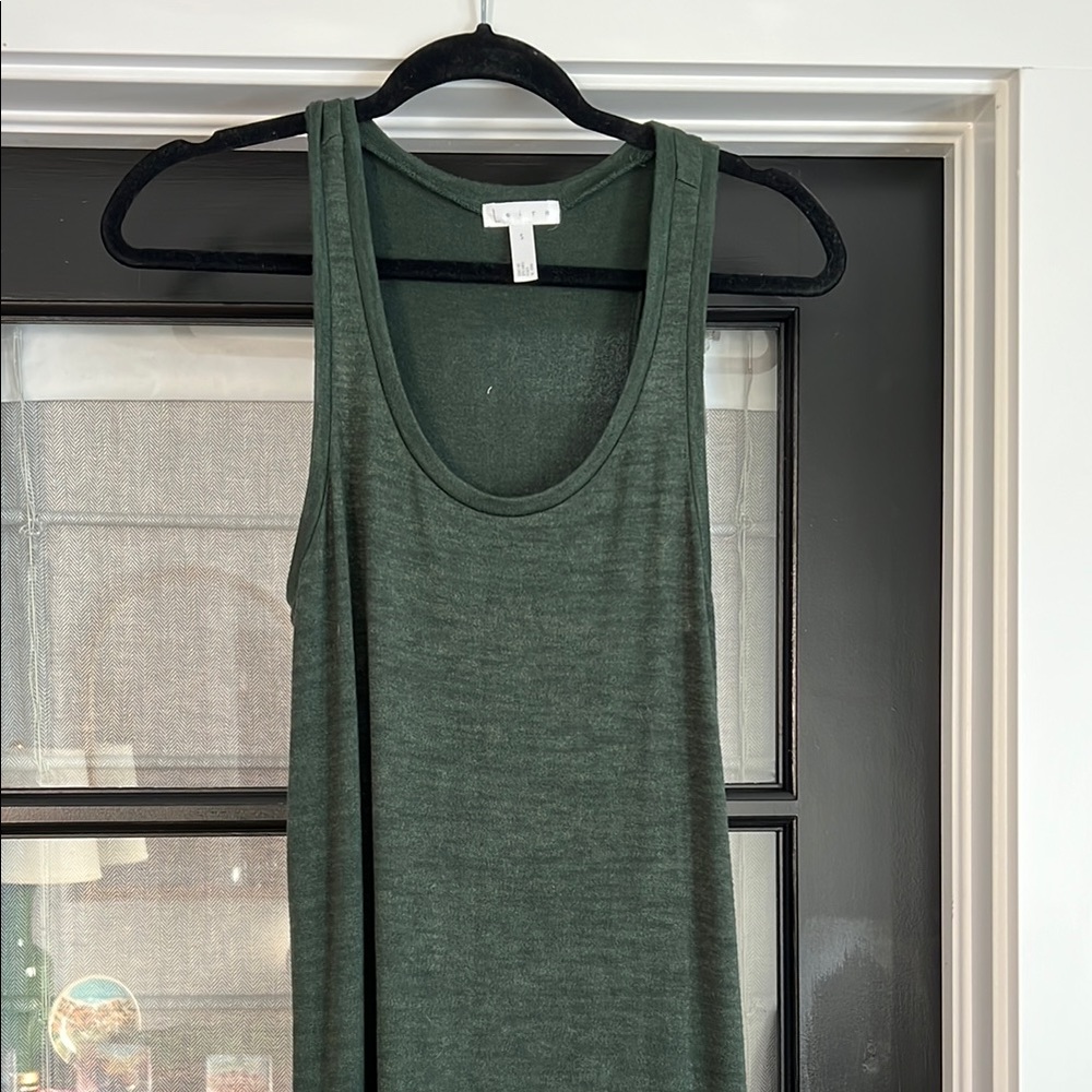Leith green comfy sleeveless dress
